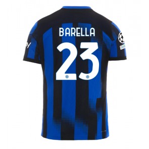 Inter Milan Nicolo Barella #23 Replika Hjemmebanetrøje 2023-24 Kortærmet